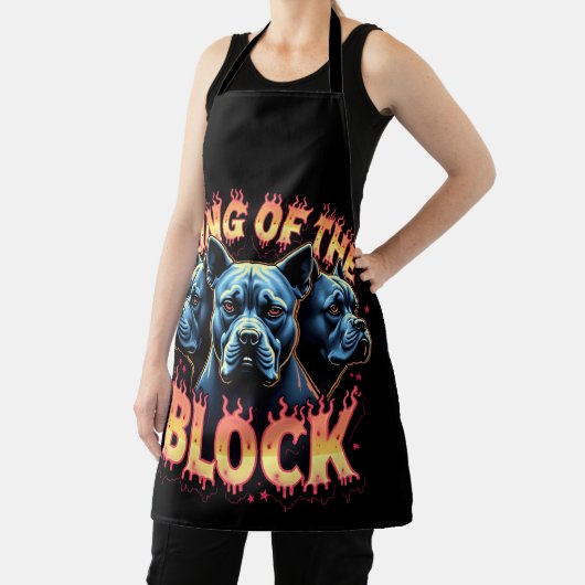 King of the Block Bulldog-90er-Bootleg-Rap Schürze (InSitu)