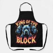 King of the Block Bulldog-90er-Bootleg-Rap Schürze (Vorderseite)