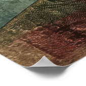 King of the Board, Whimsical Schach King Portrait Poster (Ecke)