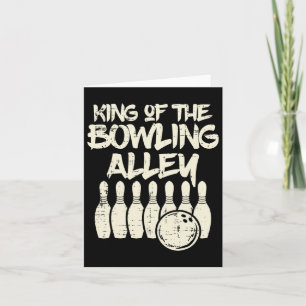 King of the Bowling Alley Bowler Vater Men Boys Ki Karte
