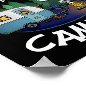 King Of The Camper Camping Travel Gift For Men Poster (Ecke)