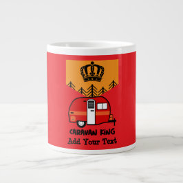 King of the Camper - Funny Camping RV Kaffee Mu Jumbo-Tasse