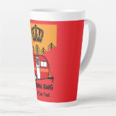 King of the Camper - Funny Camping RV Kaffee Mu Milchtasse (Rechte Ecke)
