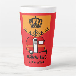 King of the Camper - Funny Camping RV Kaffee Mu Milchtasse