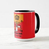 King of the Camper - Funny Camping RV Tasse (VorderseiteRechts)