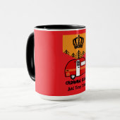 King of the Camper - Funny Camping RV Tasse (Vorderseite Links)
