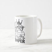 King of the Camper Funny Quote Camping Sprichwort Kaffeetasse (VorderseiteRechts)