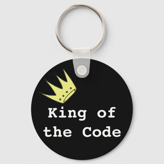 King of the Code keyring Schlüsselanhänger (Vorderseite)