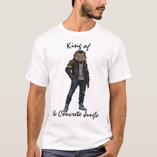 King of the Concrete Urban Lion T - Shirt (Vorderseite)