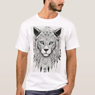 King of the Dschungel: Lion Print T - Shirt