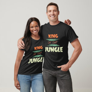 King of the Dschungel T - Shirt - Bold Lion Graphi