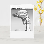 King of the Edge Schach Peace Cartoon Karte (Gelbe Blume)