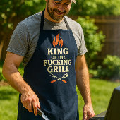 King of the F***ing Grill — Bold BBQ Apron Adult  Schürze