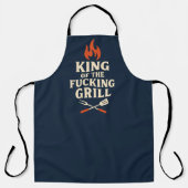 King of the F***ing Grill — Bold BBQ Apron Adult  Schürze (Vorderseite)