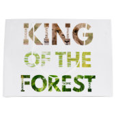 King of the Forest Große Geschenktüte (Vorderseite)