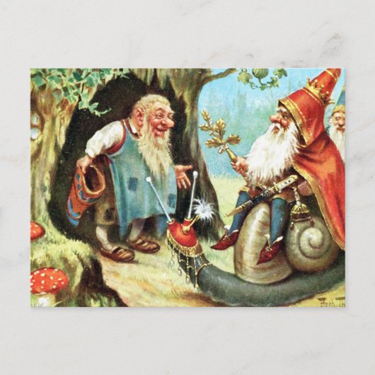 King of the Gnomes Postkarte (Vorderseite)