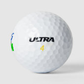 king of the green dark green golfball (Logo)