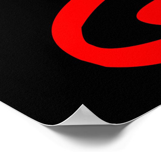 King of the Grill, Angry Lion Head, Funny Poster (Ecke)