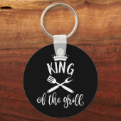 King of the Grill. Best Barbeque Design Idee Schlüsselanhänger (Vorderseite)