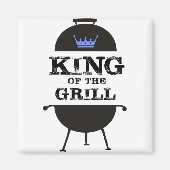King of the Grill, Black Blue Crown Magnet (Vorne)
