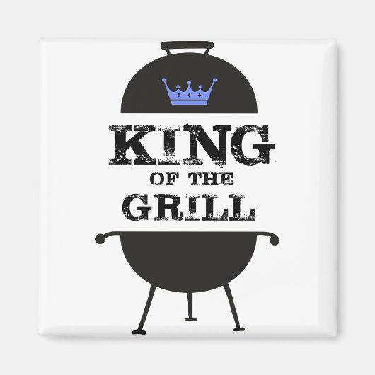 King of the Grill, Black Blue Crown Magnet (Vorne)