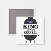 King of the Grill, Black Blue Crown Magnet (Vorderseite/Rückseite)