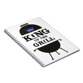 King of the Grill, Black Blue Crown Notizblock (Rechte Seite)