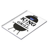 King of the Grill, Black Blue Crown Notizblock (Linke Seite)