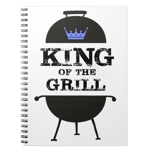 King of the Grill, Black Blue Crown Notizblock (Vorderseite)