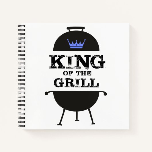 King of the Grill, Black Blue Crown Notizblock (Vorderseite)