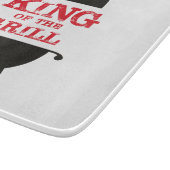 King of the Grill, blau-kronenrot Schneidebrett (Ecke)