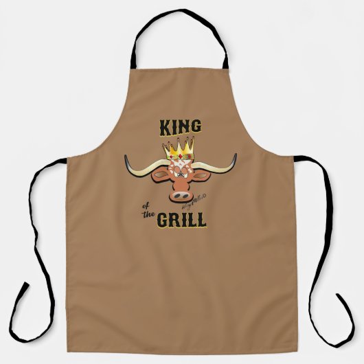 King of the Grill - Comical Steer Schürze (Vorderseite)