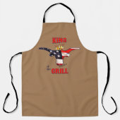 King of the Grill - Comical Steer Schürze (Vorderseite)