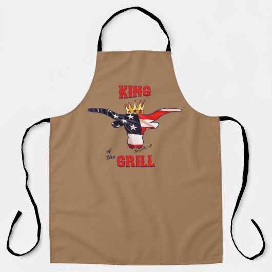 King of the Grill - Comical Steer Schürze (Vorderseite)
