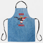 King of the Grill - Comical Steer Schürze (Vorderseite)