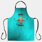 King of the Grill - Comical Steer Schürze (Vorderseite)