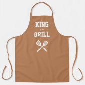 King of the Grill Funny Light Brown Grilling Schürze (Vorderseite)