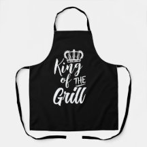 King of the Grill Funny Schürze for Men - GRILLEN 