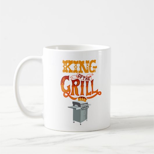 King of the Grill Graphic Kaffeetasse (Links)