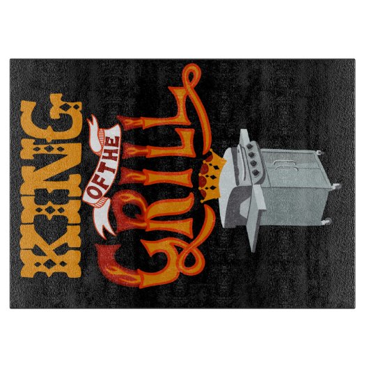 King of the Grill Graphic Schneidebrett (Vorderseite)