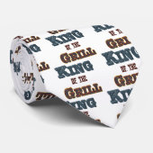 King of the Grill GRILLEN Cooking Slogan Krawatte (Gerollt)
