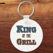 King of the Grill GRILLEN Cooking Slogan Schlüsselanhänger (Vorderseite)