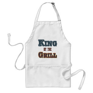 King of the Grill GRILLEN Cooking Slogan Schürze
