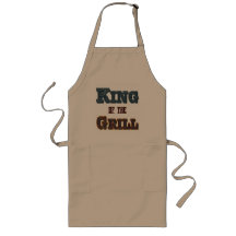 King of the Grill GRILLEN Cooking Slogan Schürze