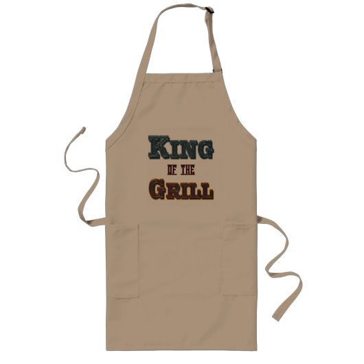 King of the Grill GRILLEN Cooking Slogan Schürze (Vorne)