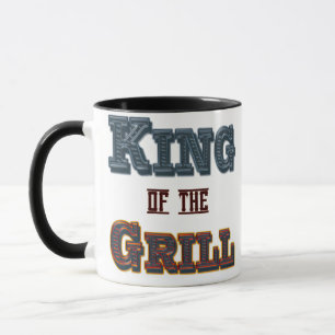 King of the Grill GRILLEN Cooking Slogan Tasse