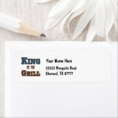 King of the Grill GRILLEN Sprichwort Rücksendeadre (Insitu)