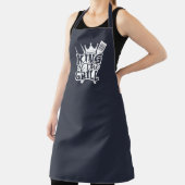 King of the Grill GRILLEN Zitat Navy Blue Schürze (InSitu)