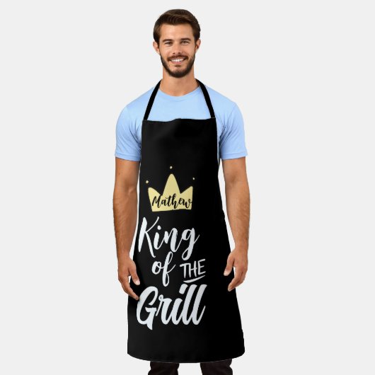 King of the Grill Koch Schürze, Unglaublich witzig Schürze (Getragen)