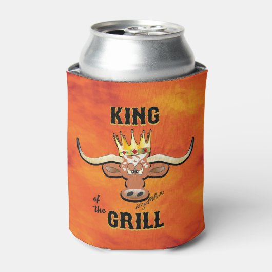 King of the Grill - Longhorn Steer Dosenkühler (Kanne Vorderseite)
